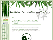 Tablet Screenshot of make-your-martial-art-grow.com
